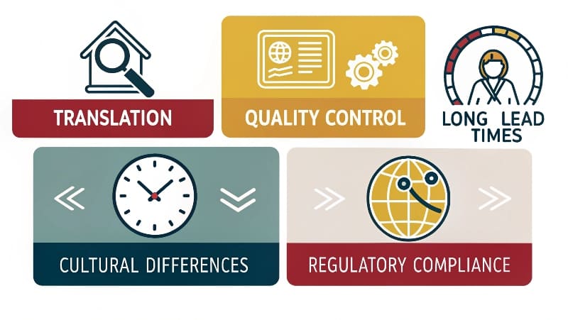 Chinese supply chain challenges illustration