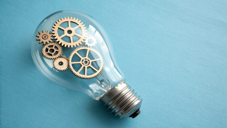 Icon representing value engineering concept: innovation meets systematic analysis