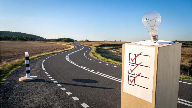 A visual metaphor for the strategic New Product Introduction process, turning an idea into a successful launch.