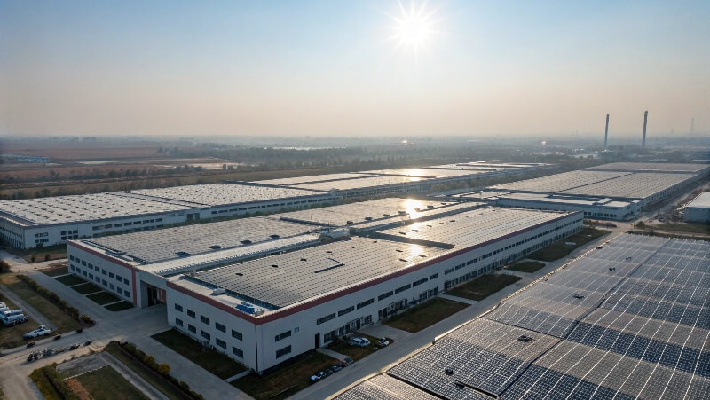 image of solar factory