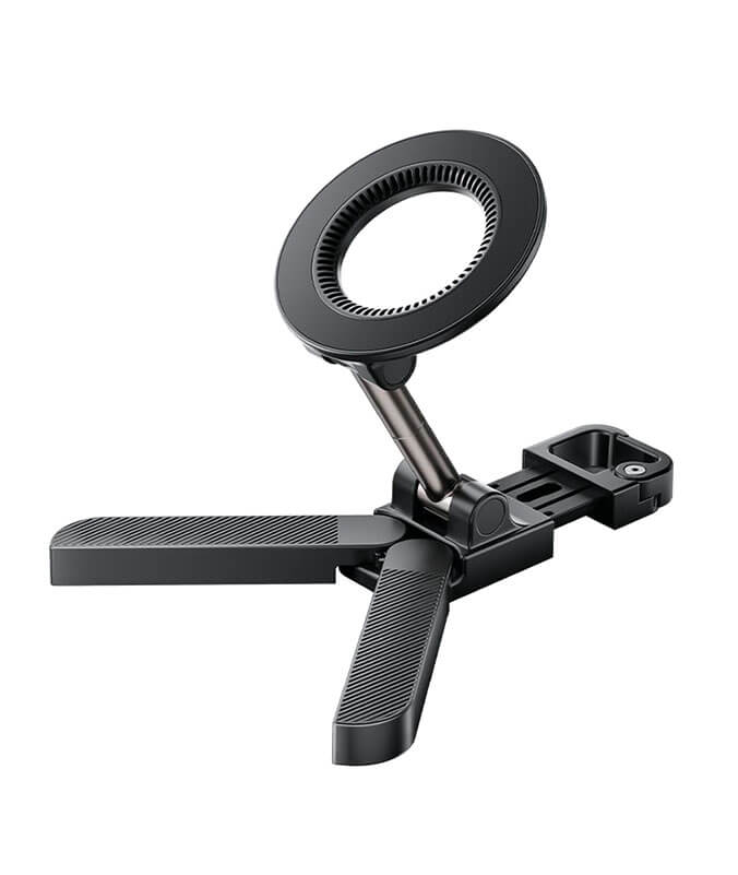 A11 double sided magnetic folding phone mount 3 axis 360 rotation portable pocket size with hook