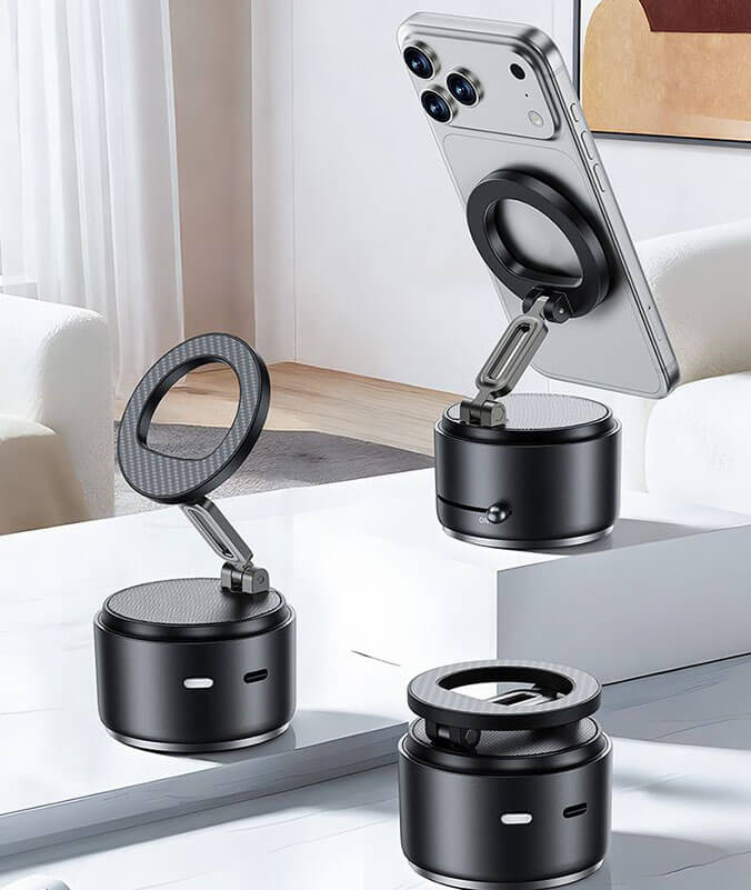 A5 bluetooth speaker magnetic phone mount 360 surround sound TWS wireless zinc alloy support arm